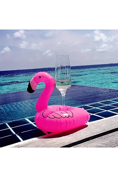 RENGARENK Flamingo Havuz Oyuncağı ve Bardak Tutucu