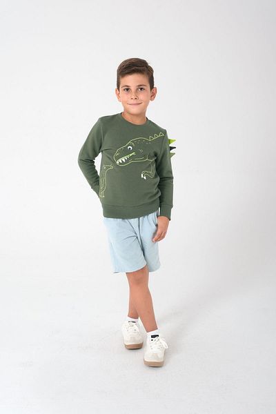 Kyron Hanorac cu model de dinozaur pentru băiat
