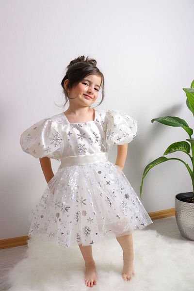 GÜL Baby Φόρεμα για κορίτσι - Μπαλόνι μανίκι, Frozen Frozen, Γενέθλια για