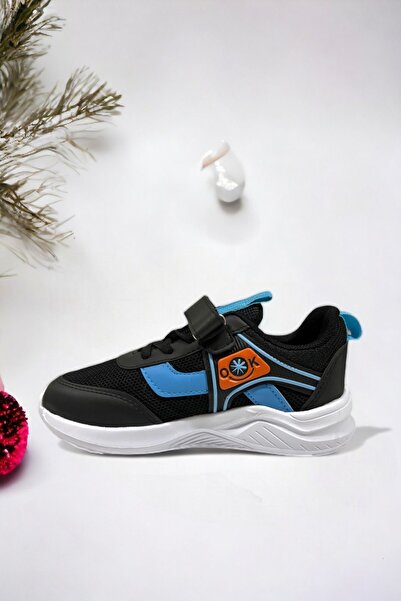 Ponchiq Memory Foam Tabanlı Desenli Cırt Cırtlı Çocuk Sneakers