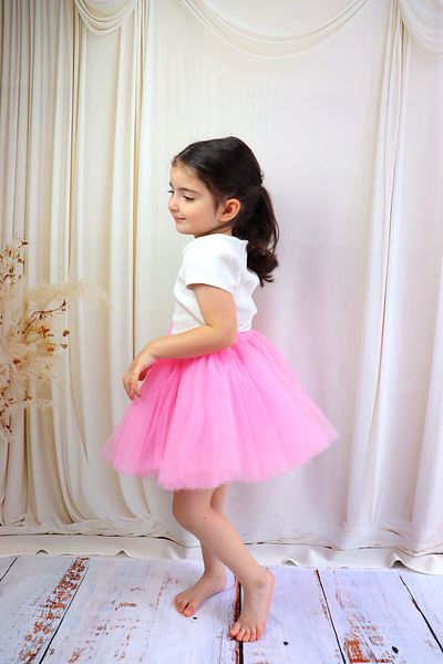 GÜL Baby Tutu Skirt for Girl - Pompom and Straight Cut