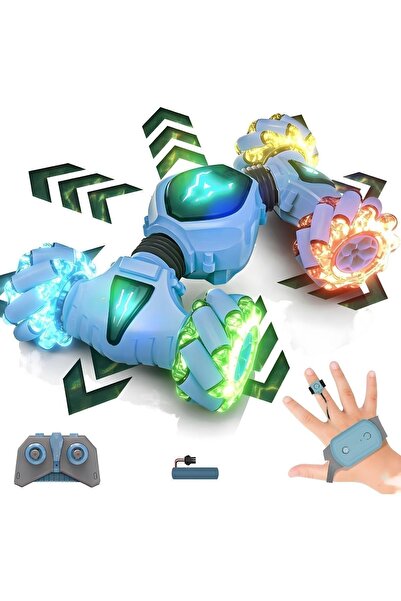 welcomein Oyuncak 2.4 GHz Bilekten ve Uzaktan Kumandalı Işıklı 4X4 Çift Kuman...