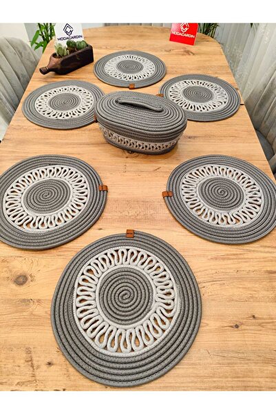 Genel Markalar Jüt, Hasır, Dekoratif  Yemek Masa Takımı, Subla Takımı, Amerik...