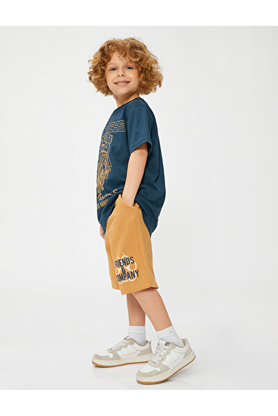 Koton Şort Beli Bağlamalı Cepli Pamuklu