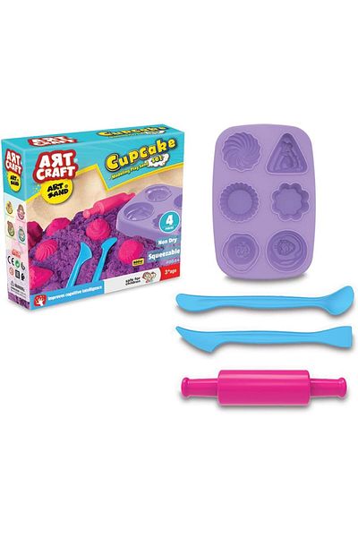Doğan Oyuncak Dünyası 500 gr Artsand - Cupcake and Sand Set