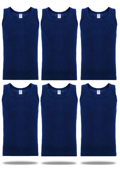 FSM1453 6-Piece Cotton Rib Tank Top for Boy - Classic Colors -201