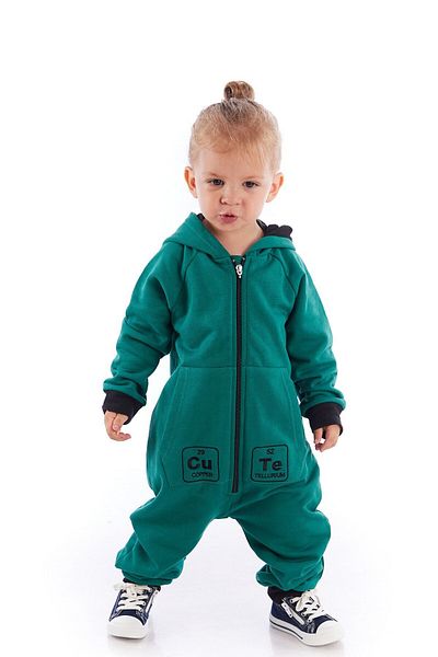 Colorinas Baby Cute κεντημένη κουκούλα μακρυμάνικη φόρμα Unisex με φερμουάρ