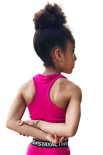 Colorinas Betty Plain Crop Tank Top