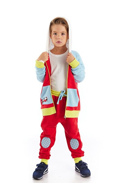 Colorinas Finish 01 Kapişonlu Fermuarlı Erkek Çocuk Sweatshirt Hırka