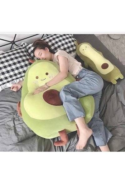 Çelsa Tekstil Large Size Avocado Plush Pillow (jumbo Size)