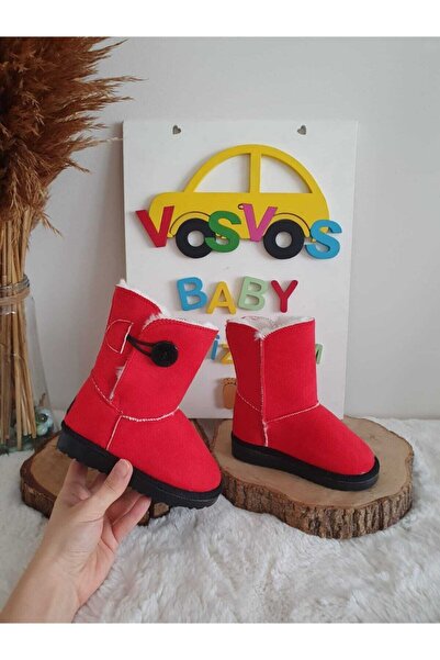 VOSVOSBABYSTORE Kırmızı Bot En Az 1 No Büyük Sipariş Ediniz