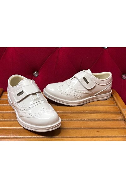 KAFKASLAR Erkek Çocuk Klasik Krem Renk Kaymaz Taban Klasik Sünnet Ayakkabısı