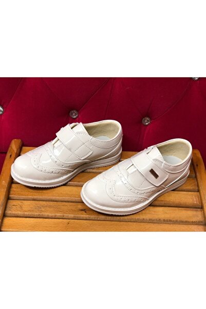 KAFKASLAR Erkek Çocuk Klasik Krem Renk Kaymaz Taban Klasik Sünnet Ayakkabısı