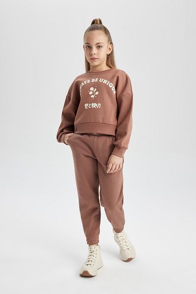 DeFacto Girl's B4427a823wn Model Thick Jogger Sweatpants