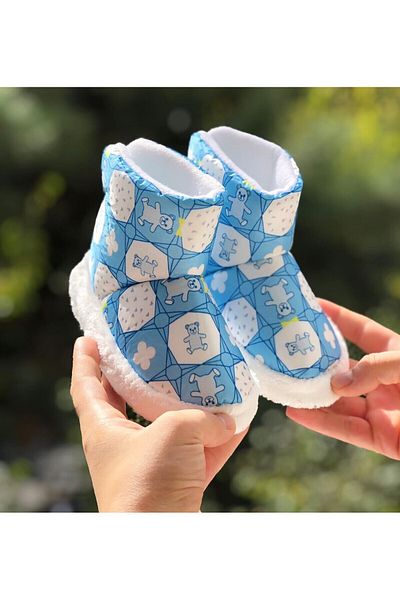 Pandalina Papuci Copii Ursuleț Figurat Talpă Anti-alunecare Grădiniță Creșă Pantofi
