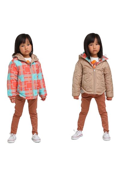 ESCABEL GİRL Girl's Double Sided Colored Jacket