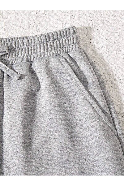 şetakids gri düz renk çoçuk şort