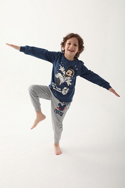 Mickey Mouse D4821-3 Children's Dark Indigo Pajamas