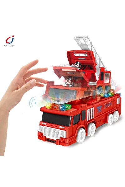 Shem Transformers Robota Dönüşen İtfaiye Araba Sesli Işıklı