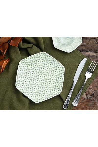 English Home Green Sunrise Dessert Plate - 19cm
