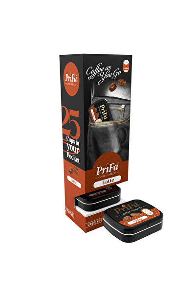 prifa Kahve Tabletleri | Latte | Şekersiz | Vegan | Acil Durum Kahve | Gerçek...