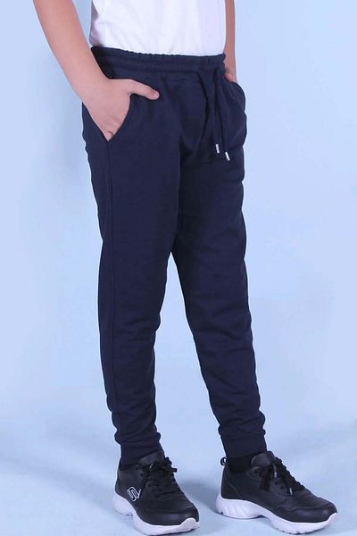 MİNİKO KİDS Pantaloni de trening pentru școală cu nervuri pentru băieți și fete