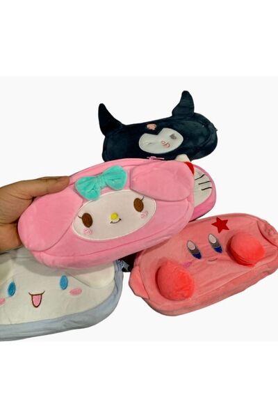 Meyra Accessories Sanrio 1 buc. Melodie nouă Cinnamoroll i desen animat drăguț geantă de pluș pentru creion papetărie kawaii