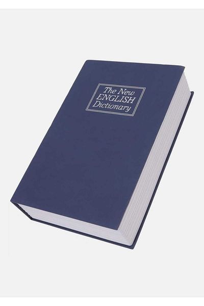 MRShopping MR Book-Look Safe Box cu lacăt secret Cutie de depozitare a banilor din metal, cutie de siguranță ascunsă