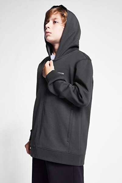Lescon Çocuk Fermuarlı Kapüşonlu Sweatshirt 25S-3226-25B