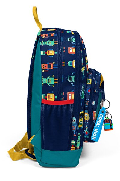 Coral High Kids Okul Çantası Lacivert Çivit Robot 23472