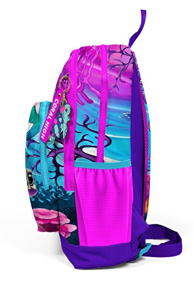 Coral High Kids Okul Çantası Pembe Mor Kaplumbağa 23756