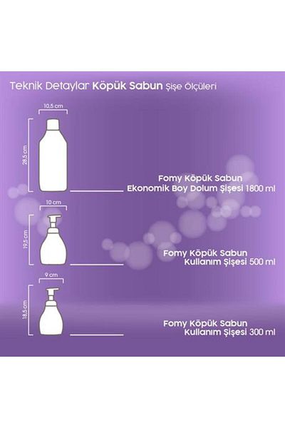 Fomy Lavender Foam Soap Hand Face Body 500 ml