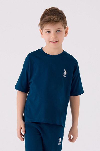 U.S. Polo Assn. US Polo Assn.Boy - Sea Blue Bermuda Set