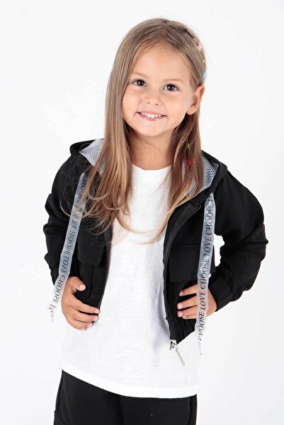 AHENGİM Girl's Trendy Tracksuit Set with Pockets and Hood Ak2234