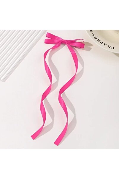 LO ADORO 2 Τεμάχια Λεπτή Σατέν Πόρπη με Φιόγκο - Πόρπη με κλιπ