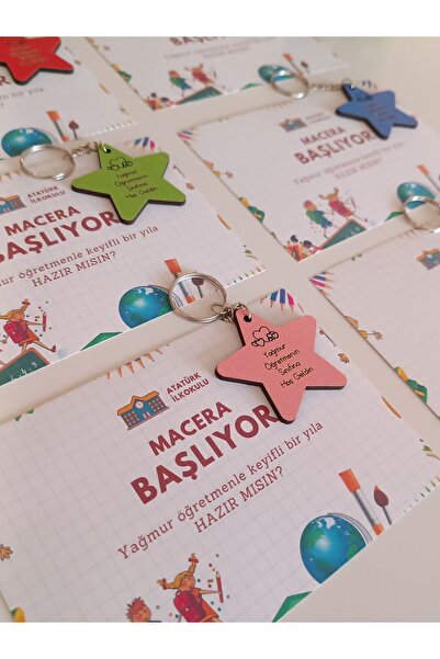 şeyma lazer Okuluna Hoşgeldin Hediyesi Anahtarlık 10lu