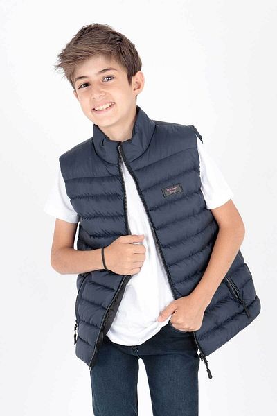 AHENGİM Aufblasbare Weste ohne Kapuze für Jungen – Modetrend Ak 215354