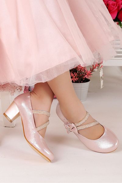 Kiko Kids حذاء فتاة بكعب 4 سم فستان سهرة باليه 750