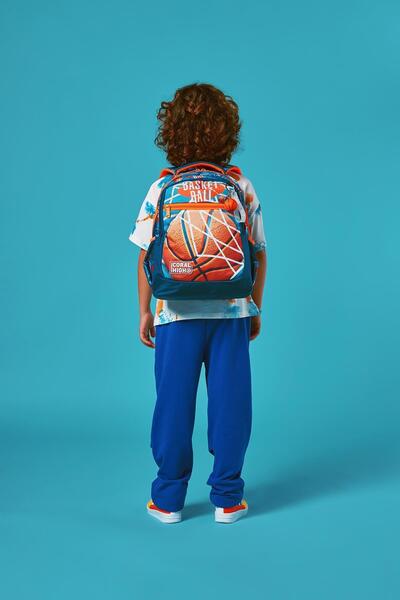 Coral High Nefti Orange Basketball School Bag - 23651