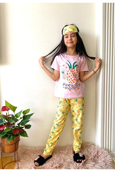 LİLLYPİCCA Girl's Patterned Eye Patch Pajama Set