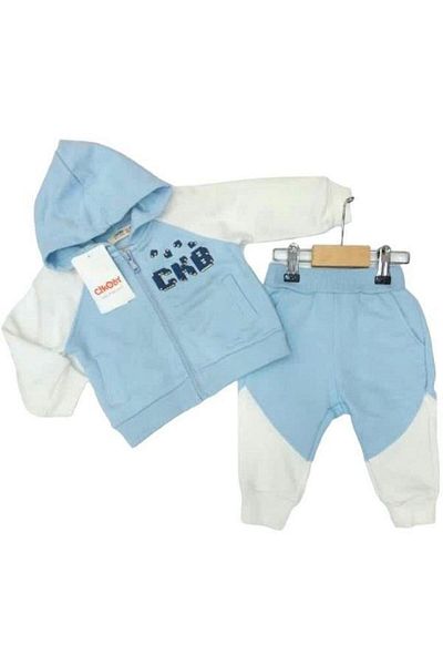 Çikoby Baby Boy Zipper Hooded Tracksuit Set