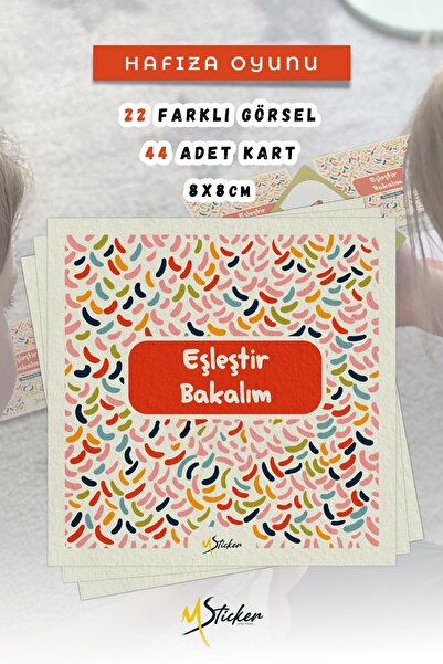 MSticker Eşleştir Bakalım Kart Hafıza Oyunu, Islami Terimlerle Dolu Eşleştirm...