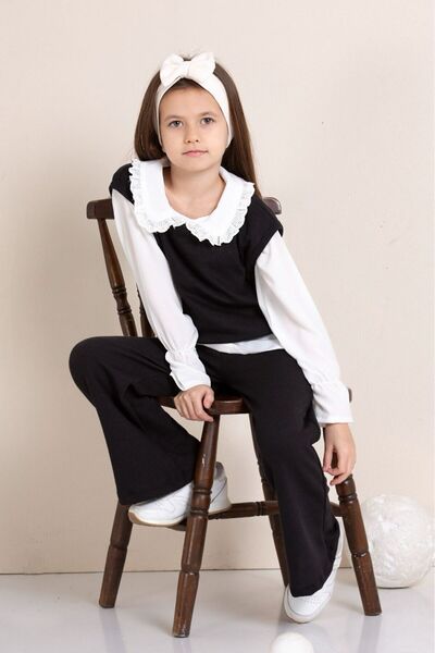tunays shopping Girl's Shirt Top and Bottom Set 3 Pieces