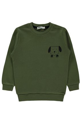 Boys green sweatshirt hotsell