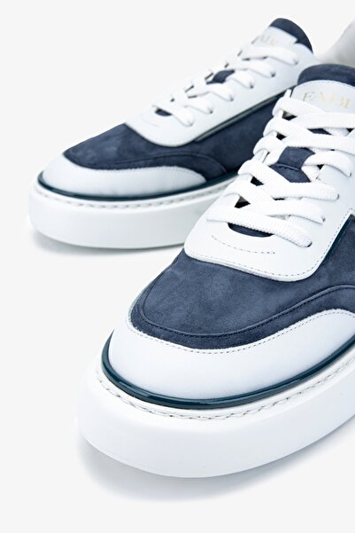 Valmenti Fabi Erkek Hakiki Deri Lacivert/Beyaz Sneakers & Spor Ayakkabı