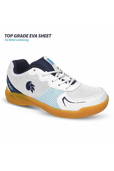DSC Akido Badminton Shoes for Mens, Size UK - 10, Colour - White