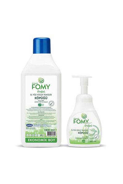 Fomy Natural Delicate Hand Cleaning Foam - 300 1800ml Formula Moisturizing Renewing