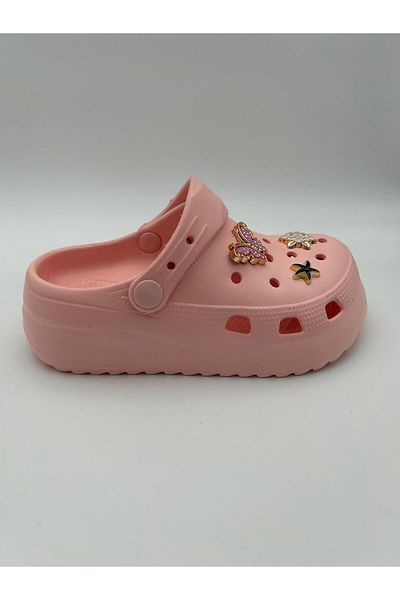 Sonimix Children's High Sole Fancy Cross Slippers