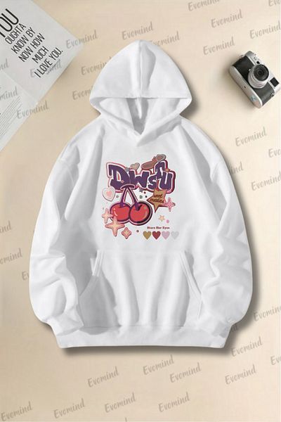 artı4 Φούτερ με κουκούλα Unisex Cherry για ενήλικες και παιδιά