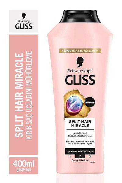 Gliss 400 ml X 2 Pieces Split Hair Miracle Shampoo